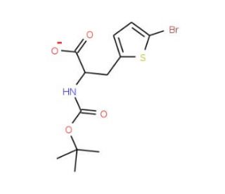 Boc-D-alpha-(5-bromothienyl)alanine (CAS 261380-16-9) - chemical structure image