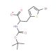Boc-D-alpha-(5-bromothienyl)alanine (CAS 261380-16-9) - chemical structure image