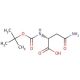 Boc-D-Asn-OH (CAS 75647-01-7) - chemical structure image