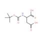 Boc-D-aspartic acid (CAS 62396-48-9) - chemical structure image