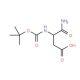 Boc-D-aspartic acid alpha-amide (CAS 200282-47-9) - chemical structure image