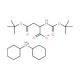 Boc-D-aspartic acid-beta-tert-butyl ester dicyclohexylammonium salt (CAS 200334-95-8) - chemical structure image