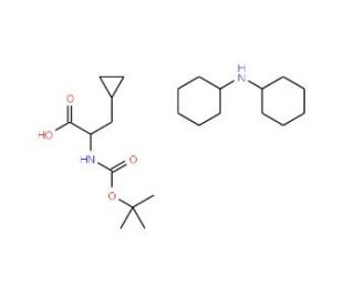 Boc-D-cyclopropylalanine DCHA (CAS 89483-09-0) - chemical structure image