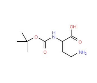 Boc-D-Dab-OH (CAS 80445-78-9) - chemical structure image
