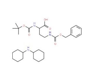 Boc-D-Dab(Z)-OH*DCHA (CAS 101854-42-6) - chemical structure image