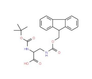 Boc-D-Dap(Fmoc)-OH (CAS 131570-56-4) - chemical structure image
