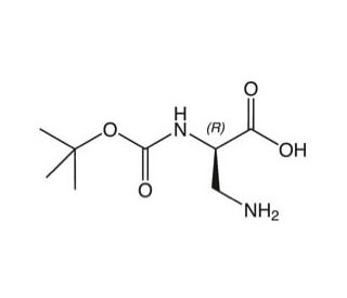 Boc-D-Dap-OH (CAS 76387-70-7) - chemical structure image