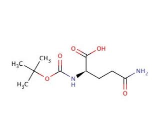 Boc-D-Gln-OH (CAS 61348-28-5) - chemical structure image