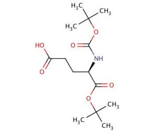 Boc-D-glutamic acid &alpha;-tert-butyl ester (CAS 73872-71-6) - chemical structure image