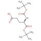 Boc-D-glutamic acid α-tert-butyl ester (CAS 73872-71-6) - chemical structure image