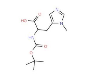 Boc-D-His(3-Me)-OH (CAS 200871-84-7) - chemical structure image