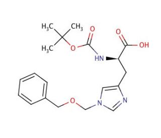 Boc-D-His(Bom)-OH (CAS 99310-01-7) - chemical structure image