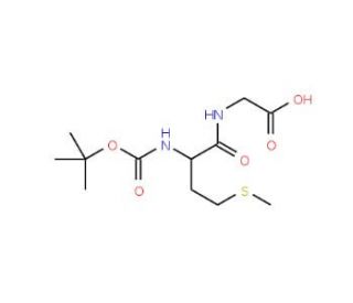 Boc-D-Met-Gly-OH (CAS 69612-71-1) - chemical structure image