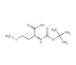 Boc-D-Met-OH (CAS 5241-66-7) - chemical structure image