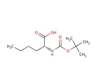 Boc-D-Nle-OH (CAS 55674-63-0) - chemical structure image