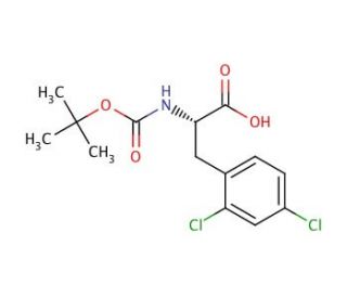 Boc-D-Phe(2,4-Cl2)-OH (CAS 114873-12-0) - chemical structure image