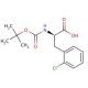 Boc-D-Phe(2-Cl)-OH (CAS 80102-23-4) - chemical structure image