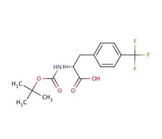 Boc-D-Phe(4-CF3)-OH (CAS 82317-83-7) - chemical structure image