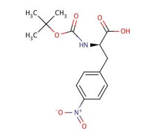 Boc-D-Phe(4-NO2)-OH (CAS 61280-75-9) - chemical structure image
