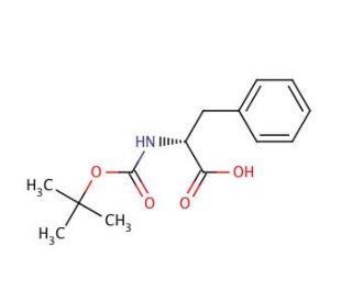 Boc-D-Phe-OH (CAS 18942-49-9) - chemical structure image