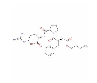 Boc-D-Phe-Pro-Arg-OH (CAS 74875-72-2) - chemical structure image