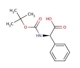 Boc-D-Phg-OH (CAS 33125-05-2) - chemical structure image