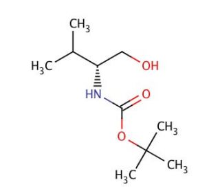 Boc-D-valinol (CAS 106391-87-1) - chemical structure image