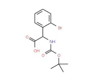 Boc-DL-(2-bromophenyl)glycine - chemical structure image