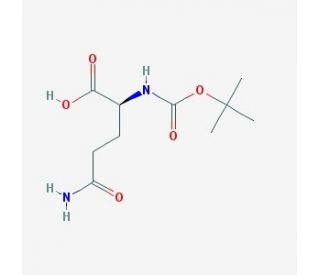 Boc-Gln-OH (CAS 13726-85-7) - chemical structure image