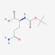 Boc-Gln-OH (CAS 13726-85-7) - chemical structure image