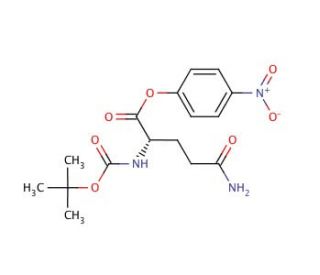 Boc-Gln-ONp (CAS 15387-45-8) - chemical structure image