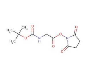 Boc-Gly-OSu (CAS 3392-07-2) - chemical structure image