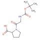 Boc-Gly-Pro-OH 的分子结构, CAS编号: 14296-92-5 Boc-Gly-Pro-OH (CAS 14296-92-5) - chemical structure image