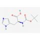 Boc-His-OH 的分子结构, CAS编号: 17791-52-5 Boc-His-OH (CAS 17791-52-5) - chemical structure image