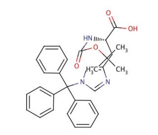 Boc-His(Trt)-OH (CAS 32926-43-5) - chemical structure image