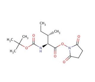 Boc-Ile-OSu (CAS 3392-08-3) - chemical structure image