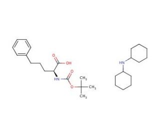 Boc-L-2-amino-5-phenylpentanoic acid DCHA (CAS 113756-89-1) - chemical structure image
