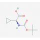 Boc-L-cyclopropylglycine (CAS 155976-13-9) - chemical structure image