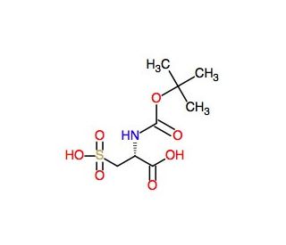 Boc-L-cysteic acid (CAS 277316-57-1) - chemical structure image