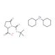 Boc-L-pyroglutamic acid dicyclohexylammonium salt (CAS 4677-75-2) - chemical structure image