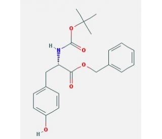Boc-L-tyrosine benzyl ester (CAS 19391-35-6) - chemical structure image