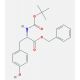 Boc-L-tyrosine benzyl ester (CAS 19391-35-6) - chemical structure image