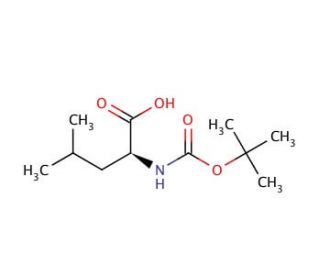 Boc-Leu-OH (CAS 13139-15-6) - chemical structure image