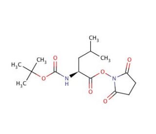 Boc-Leu-OSu (CAS 3392-09-4) - chemical structure image
