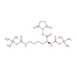 Boc-Lys(Boc)-OSu (CAS 30189-36-7) - chemical structure image