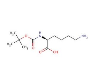 Boc-Lys-OH (CAS 13734-28-6) - chemical structure image