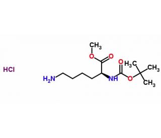 Boc-Lys-OMe.HCl (CAS 55757-60-3) - chemical structure image