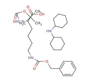 Boc-Lys(Z)-OH (dicyclohexylammonium) salt (CAS 16948-04-2) - chemical structure image