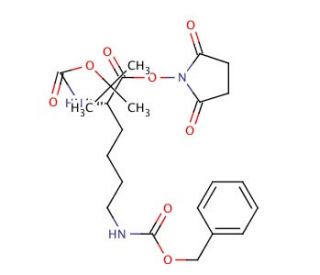 Boc-Lys(Z)-OSu (CAS 34404-36-9) - chemical structure image