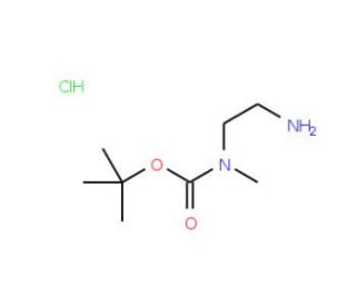 Boc,Me-EDA*HCl (CAS 202207-78-1 (non-salt)) - chemical structure image